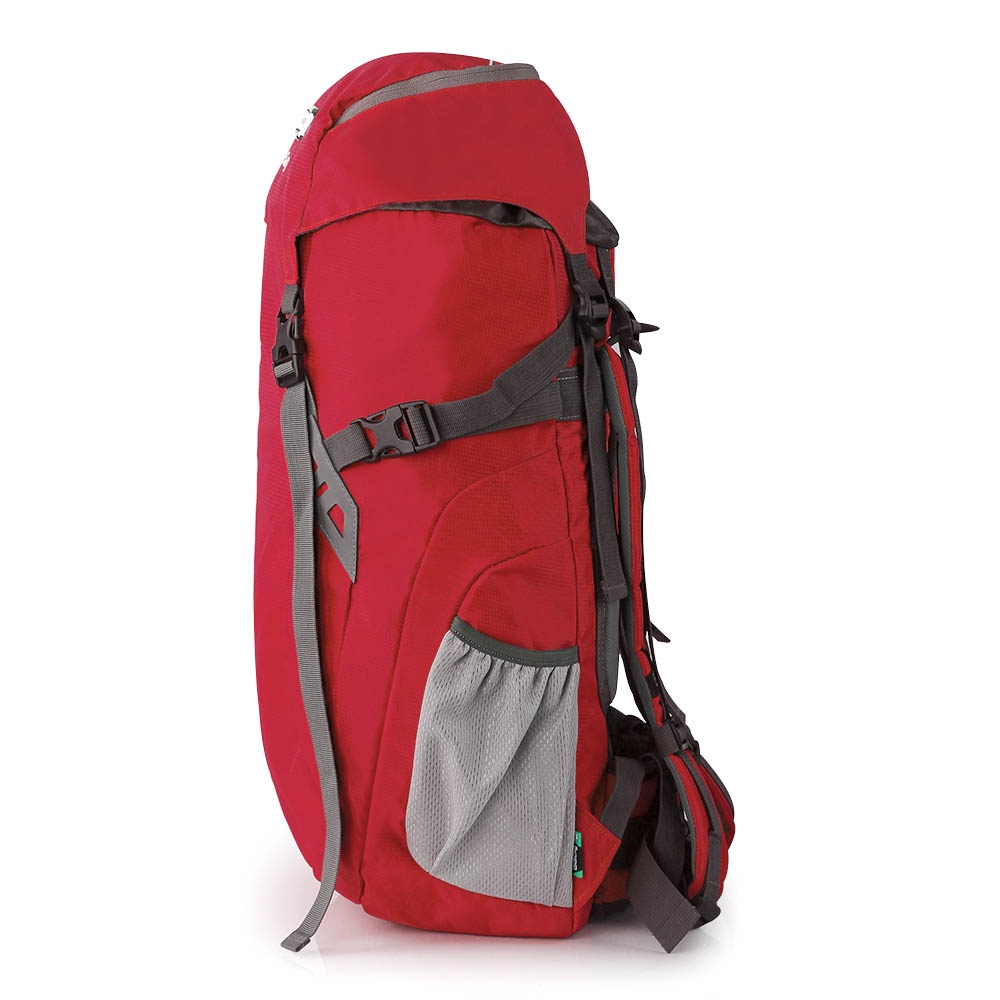 Justrue Tas Gunung 50L Ransel Carrier 50 Liter Backpack Hiking Merah 155