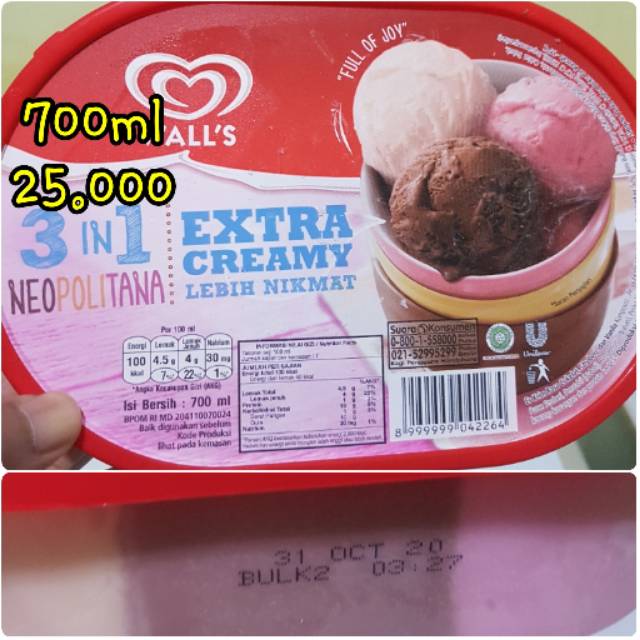 Paling Bagus 28 Gambar  Es Krim  Walls Coklat Sugriwa Gambar 