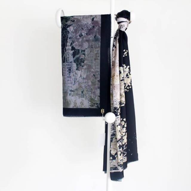 Buttonscarves New York Series Black