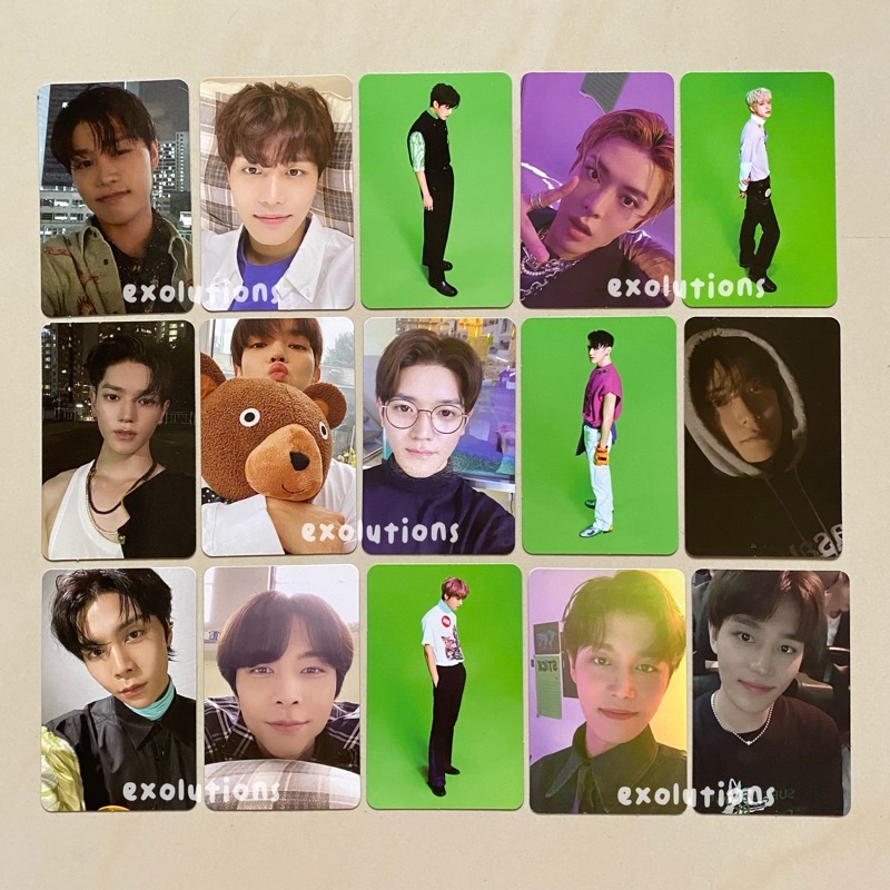 NCT 127 Sticker Official Photocard [BACA DESC‼️] PC Album Taeil Yuta Jungwoo Taeyong Boneka Jaehyun 