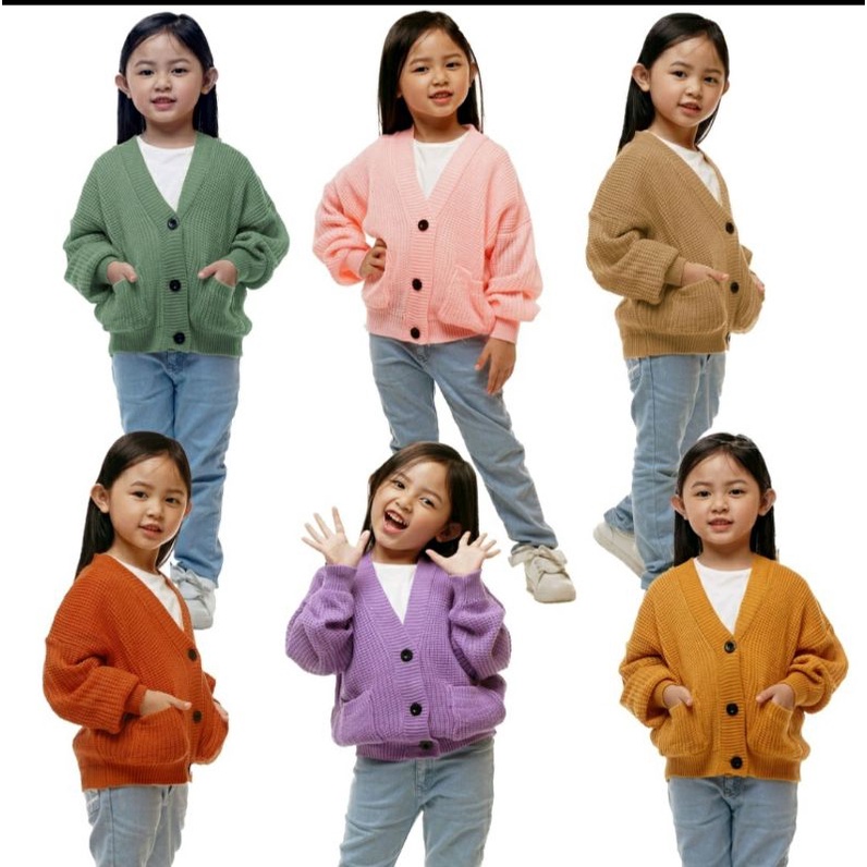 CARDIGAN RAJUT ANAK PEREMPUAN/CARDIGAN RAJUT ANAK/CARDIGAB RAJUT BALITA