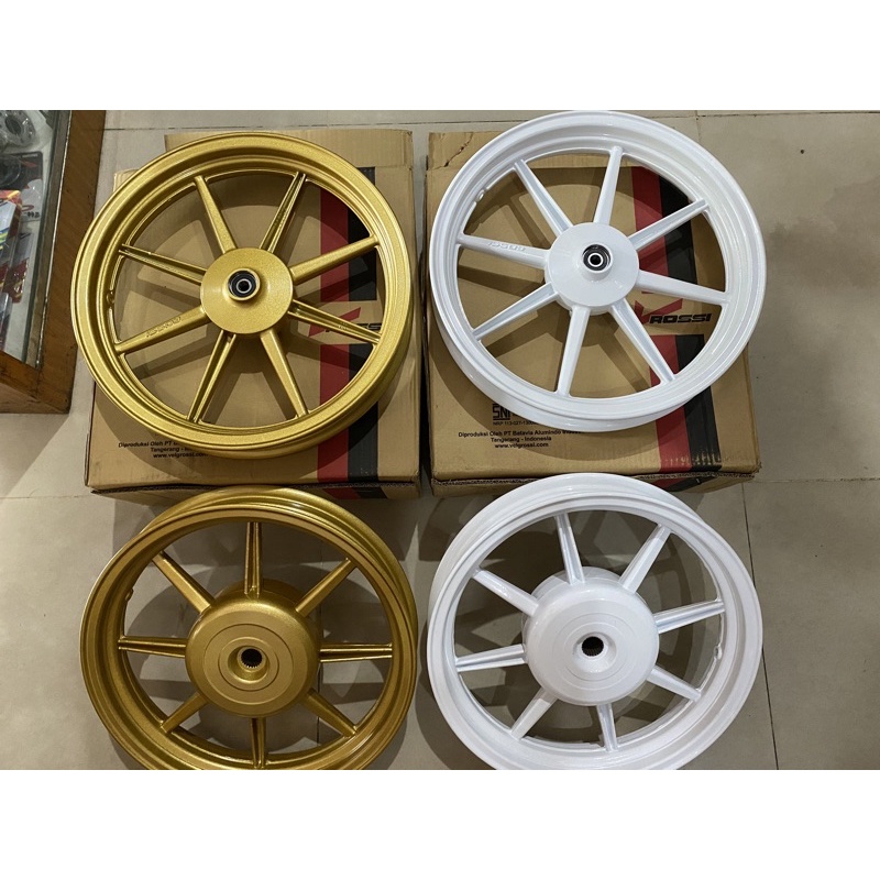 velg racing vrossi palang 8 matic Vario 125,vario 150 emas,putih