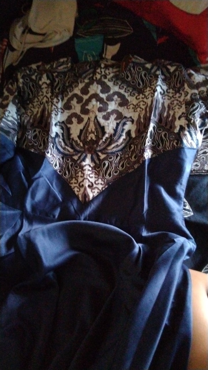 Gamis Batik Kebaya Wanita Couple Pasangan Suami Istri Keluarga Muslim Syari Kekinian Terbaru Nbl03