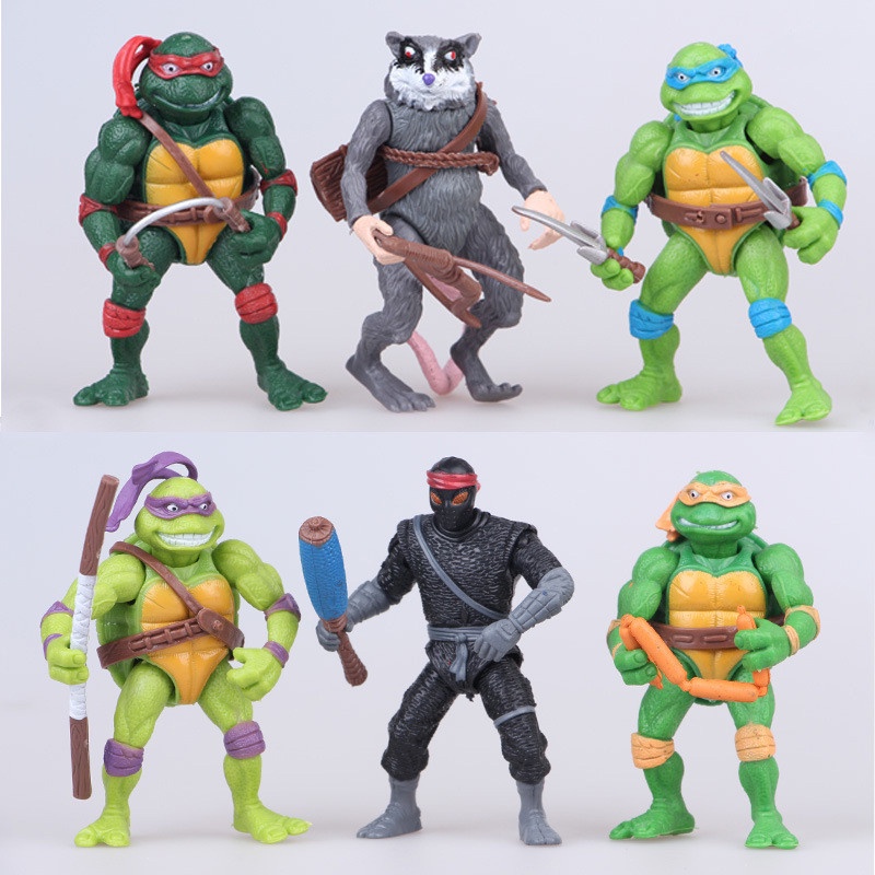 Mainan Action Figure Teenage Mutant Ninja Turtles Bahan PVC Untuk Dekorasi