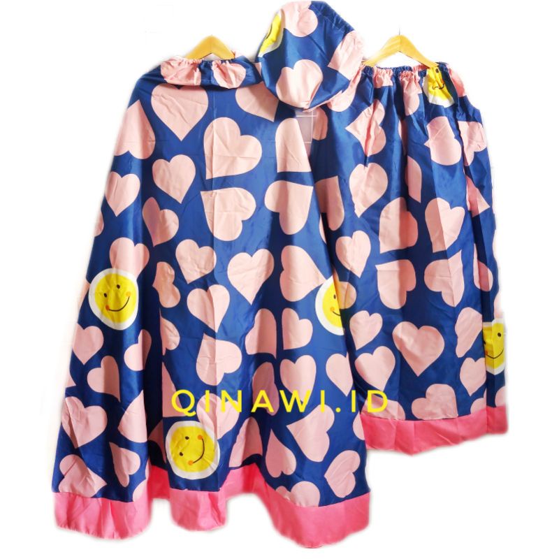 MUKENA ANAK PEREMPUAN  KATUN ADEM MOTIF KARTUN USIA 5 6 7 8 TAHUN size M L dan XL-LOVE SMILE