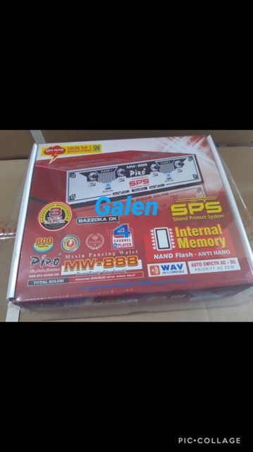 Ampli walet Piro mw 888 with Internal memory free SP dan SI