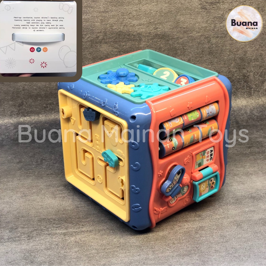 EDUKASI KUBUS CREATIVE WISDOM PUZZLE TOYS MAINAN ANAK USIA DINI HADIAH KADO BABY BALITA FUN EDUKATIF