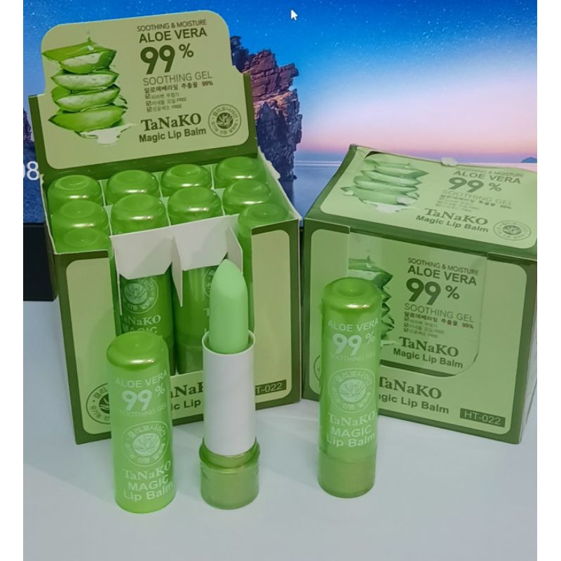 [PER BOX] LIP BALM TANAKO ALOE VERA 99% NO.HT-022