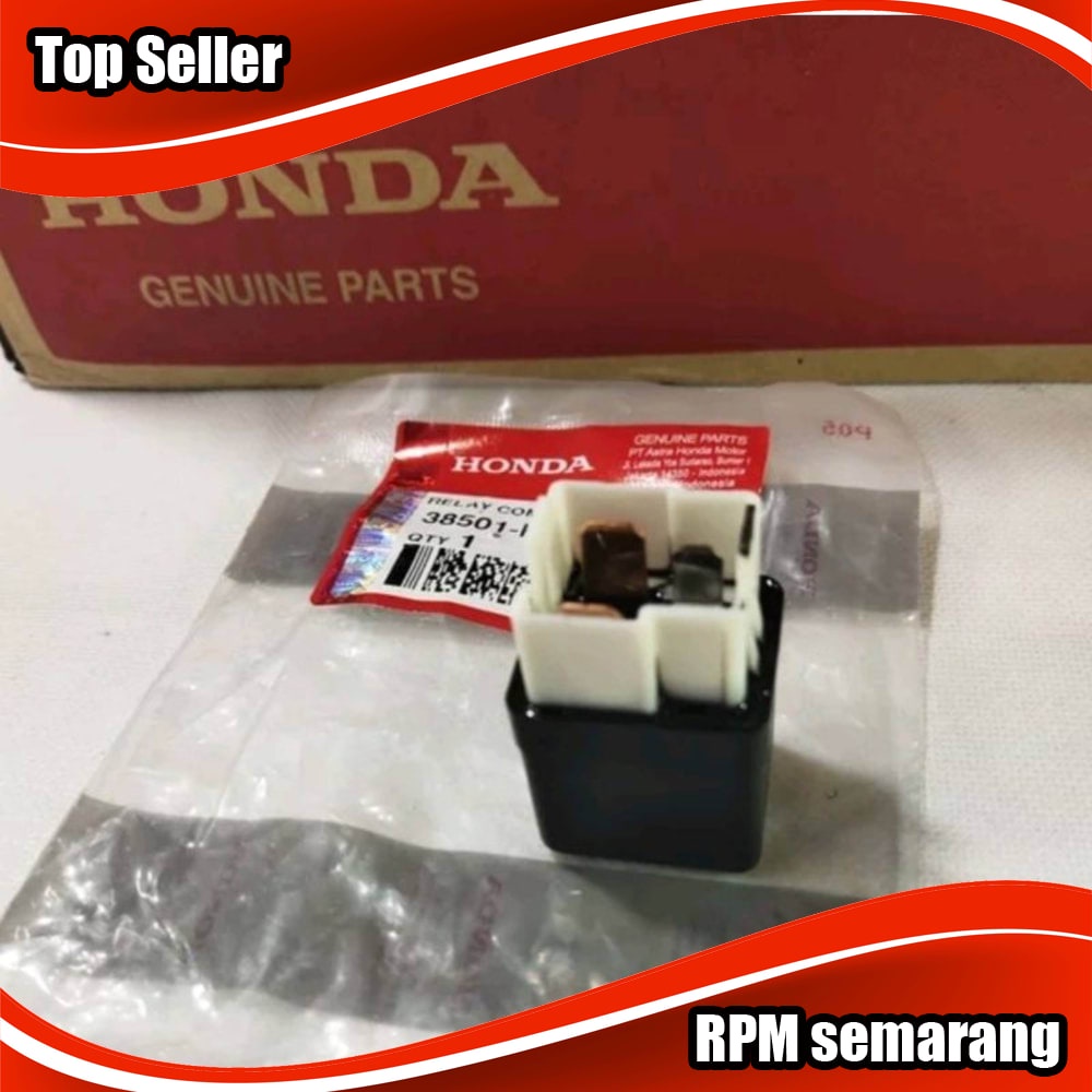 Relay bendik switch starter Honda Beat - Scoopy - Vario - Spacy karbu - Vario 110 karbu 38501-KVB-901 original AHM - Mph005604-3