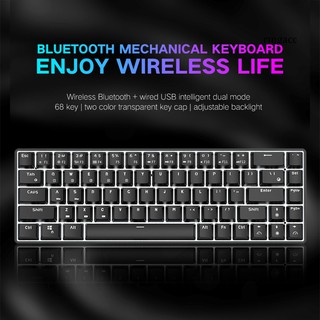 Rk855 Keyboard Mekanik Wireless 68 Tombol  Dual Mode Warna  