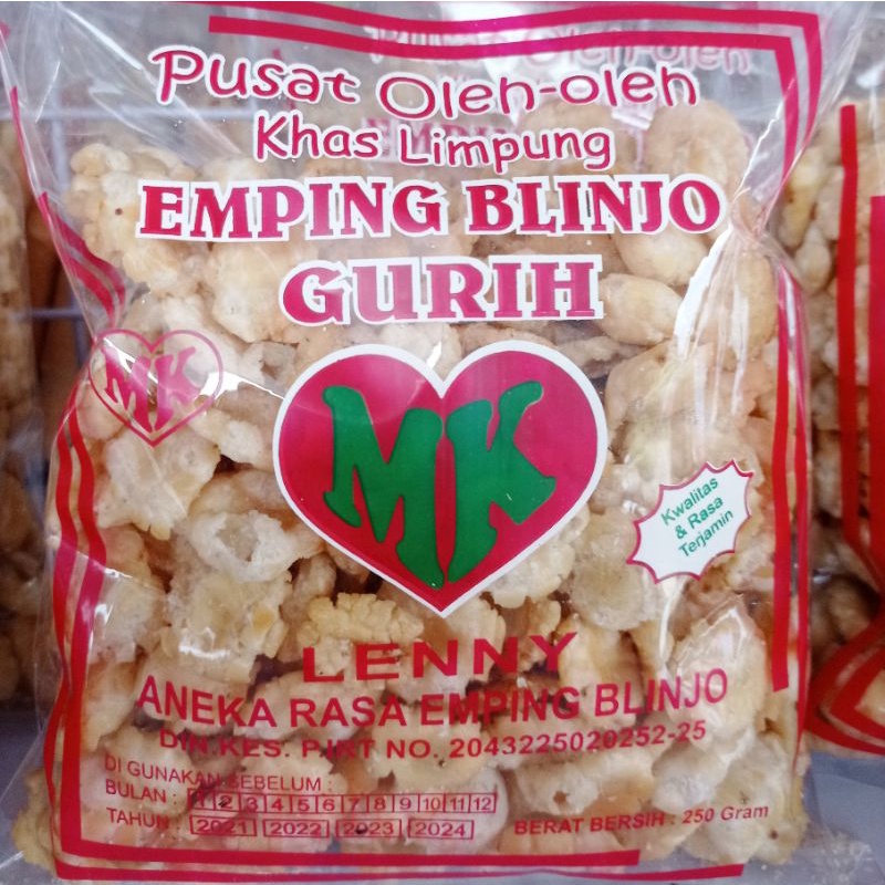 Emping Melinjo Kletuk Gurih Asin 500 Gr