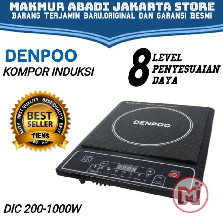 KOMPOR LISTRIK INDUKSI DENPOO DIC 200-1000 LOW WATT