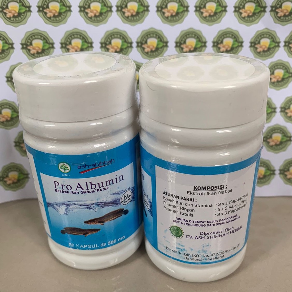 Kapsul Kutuk 50 Kapsul (Ekstrak Albumin) Ikan Gabus Obat Pasca Operasi 5x Bekas Luka Jahitan Cepat Kering / PRO ALBUMIN Original 50 Kapsul / Ekstrak Ikan Gabus