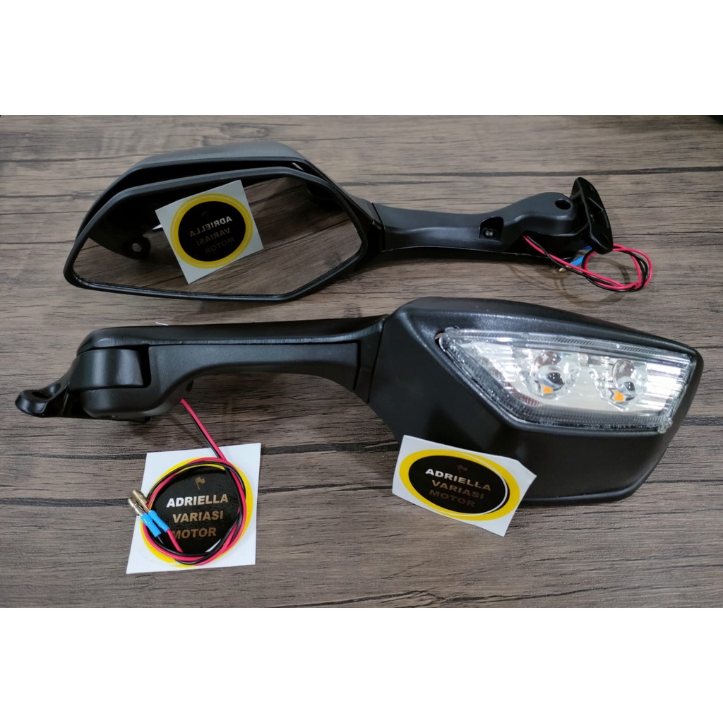 SPION LAMPU SEN 1 SET ZX10R ZX 10 R ZX10R KACA SPION MOGE KAWASAKI NINJA ZX 10R R25 R15 CBR250RR ZX636 R6 250FI