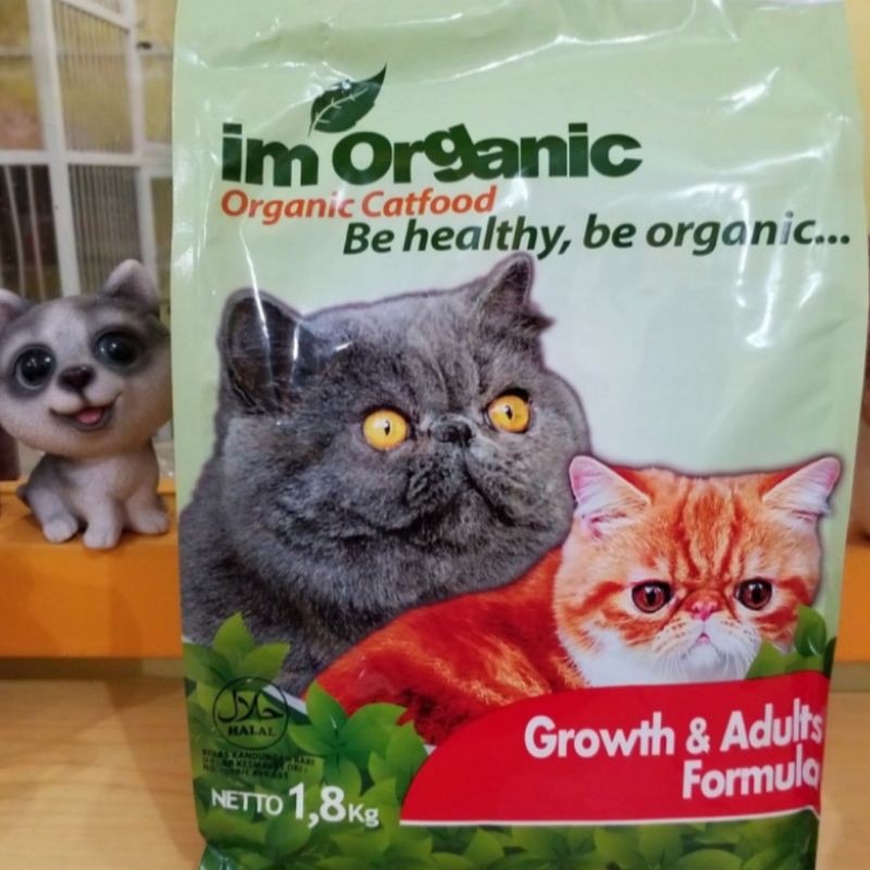 Im Organic Cat Food Growth and Adults Formula 1,8kg - Makanan Kucing