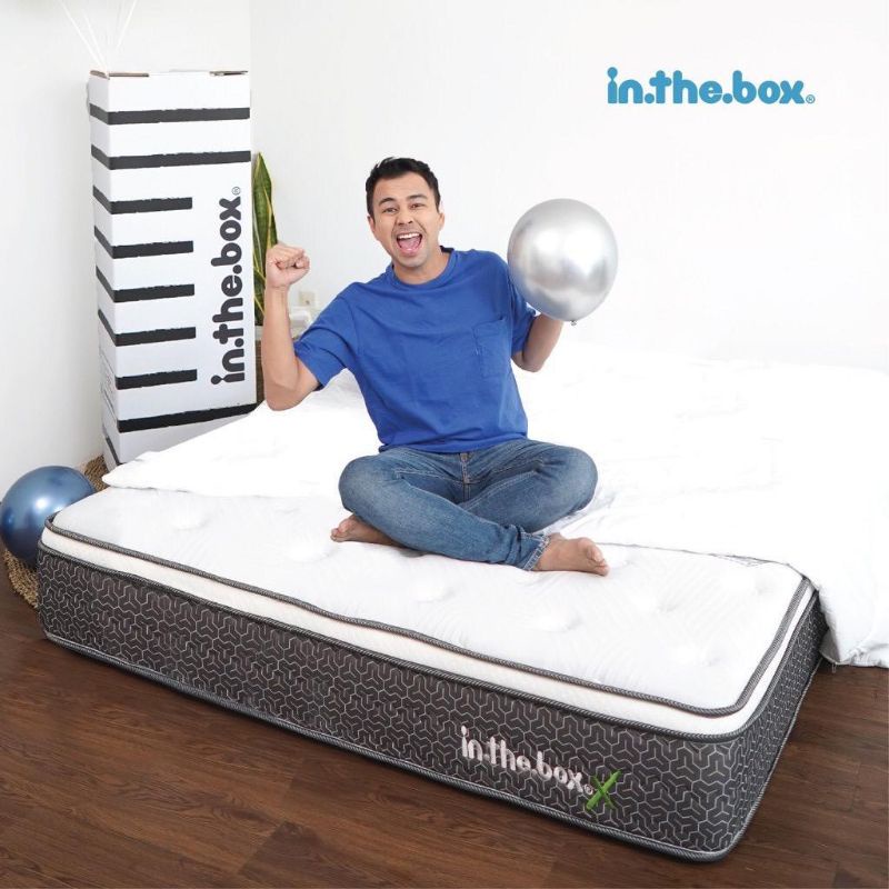 Kasur INTHEBOX X Plush Top Spring Bed 160 × 200 Free 2 Pillow / Matras Queen Size