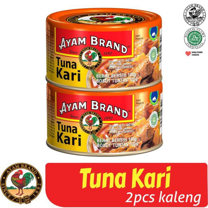 

Terhot! Ikan Tuna Kaleng Kari Ayam Brand 160Gr Isi 2 Pcs