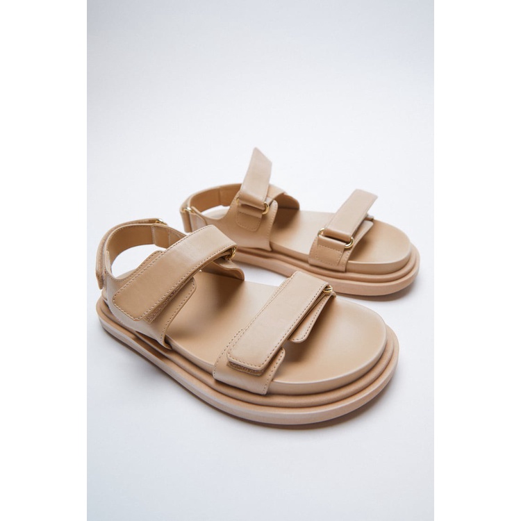 [7.7 Boombastis Sale⚡] - SANDAL WANITA ZS367 FLAT FLATFORM SANDALS PREMIUM IMPORT