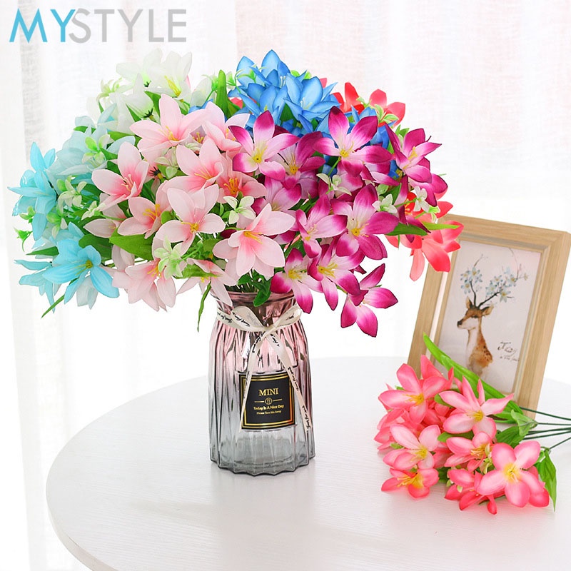 MYSTYLE BUNGA PLASTIK LILY XC6 BUNGA HIAS PLASTIC ARTIFICIAL BUNGA ARTIFISIAL MURAH