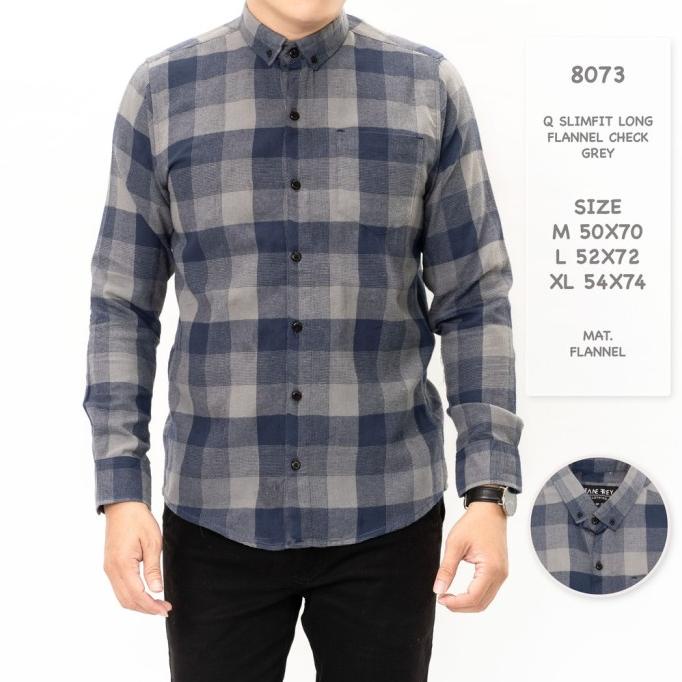 HEMAT CHECK FLANEL FLANNEL M-XL PRIA 8073 BEST KEMEJA SELLER KEMEJA LO XS21S231