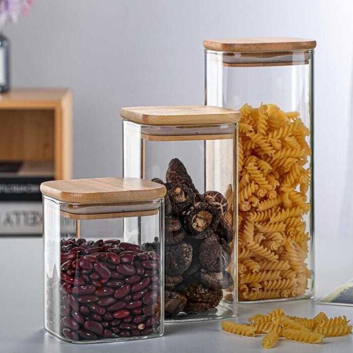 ㊛ Toples Kaca Penyimpanan Makanan Glass Storage Jar - HC1019 ⇈