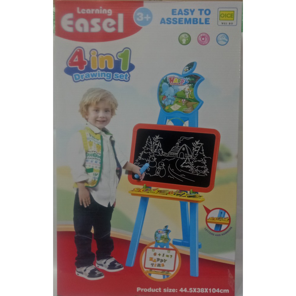 

Learning easel 4 in 1 / papan tulis / mainan edukasi