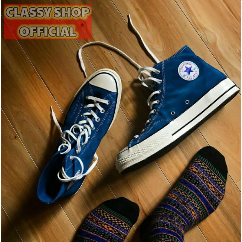 CONVERSE CT HIGH 70'S BIRU NAVY GRADE ORI