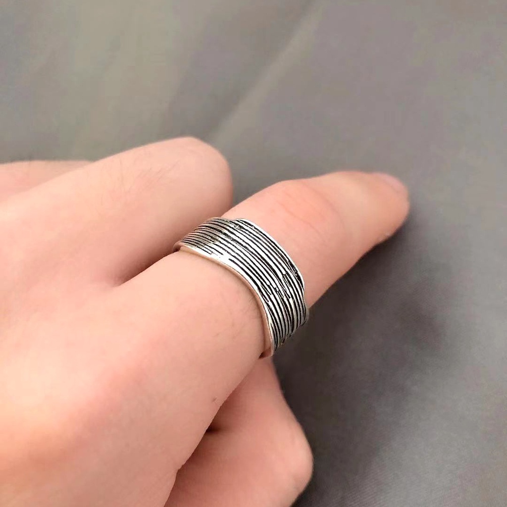 Cincin Model Terbuka Gaya Kuno Untuk Pria