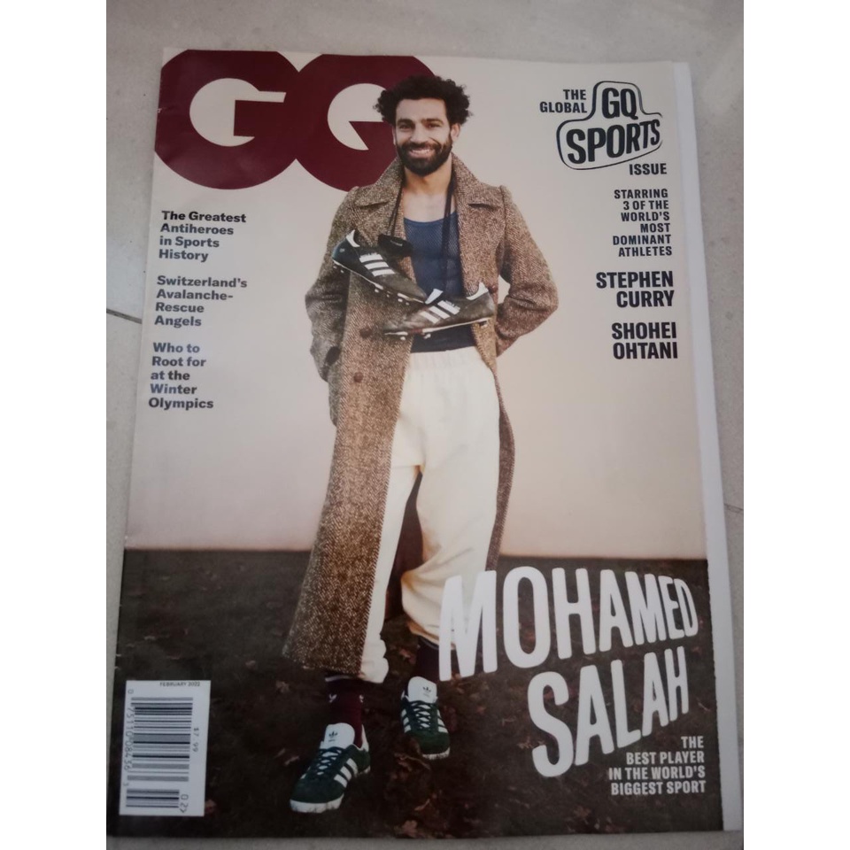 GQ Magazine February 2022 Mohamed Salah (Majalah Import)