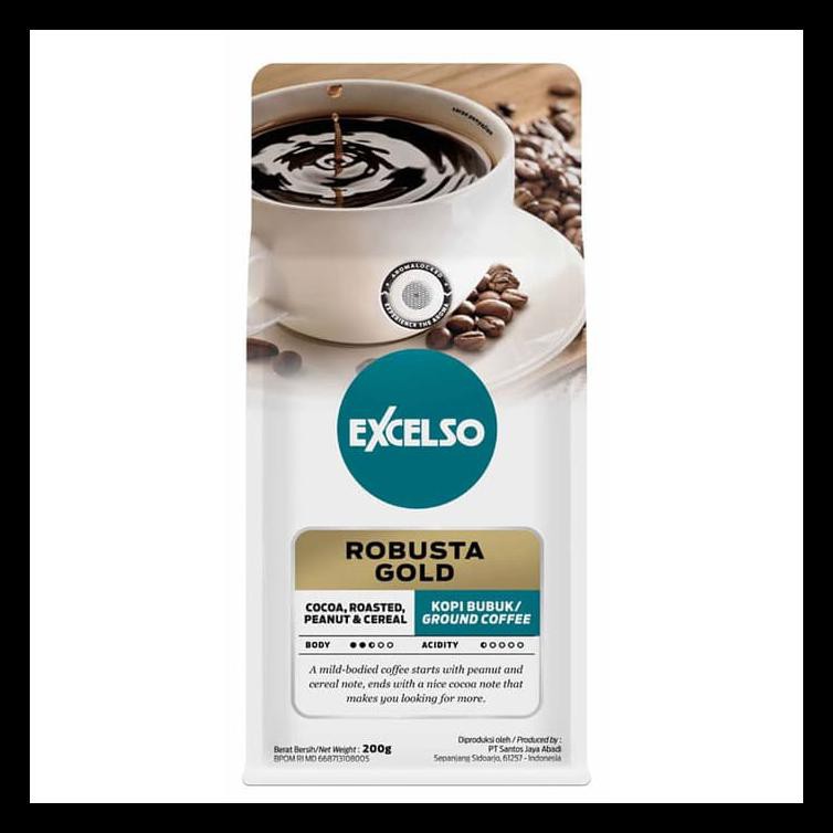 

Excelso Robusta Gold 200 Gram - Ground / Bubuk Ekslusif