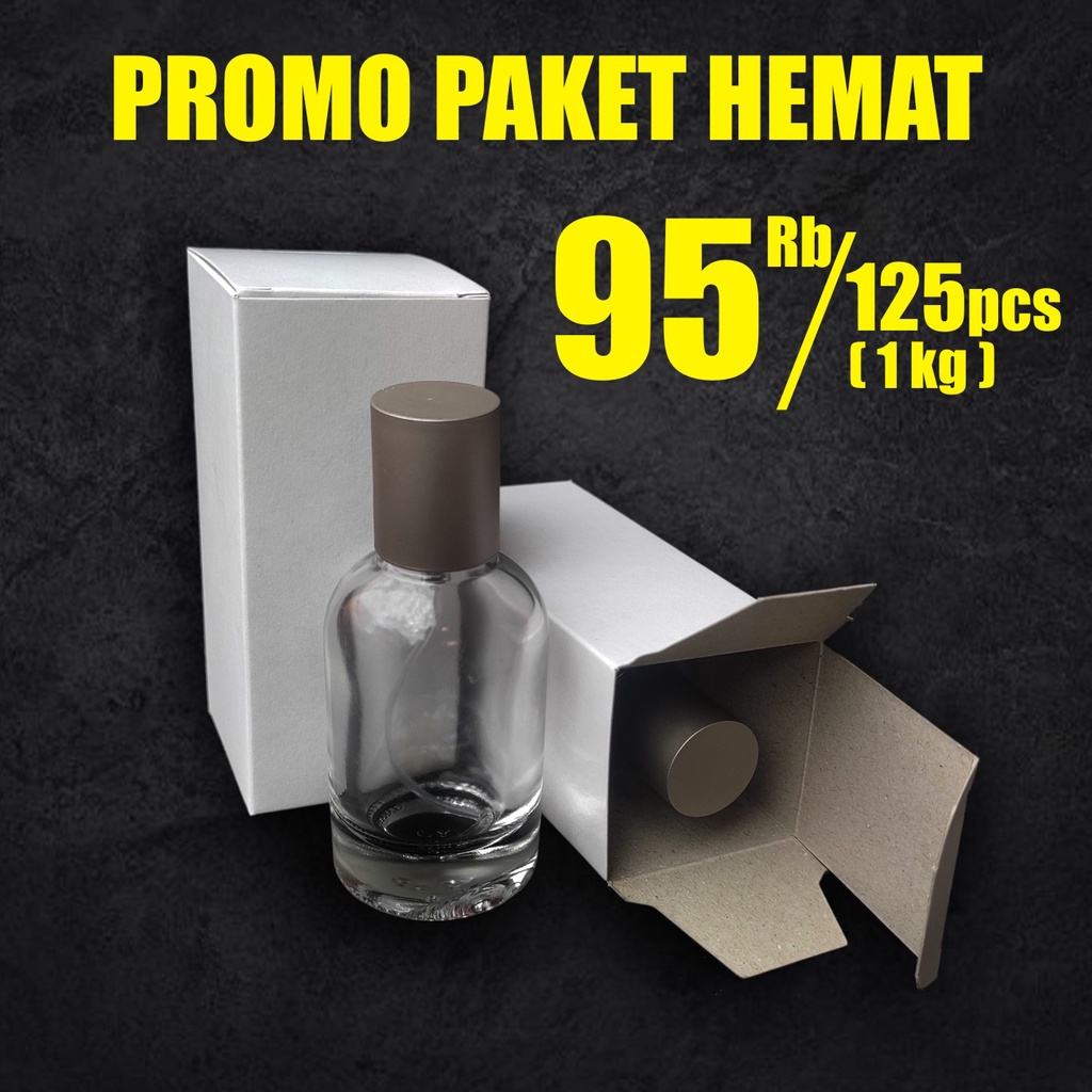 

PAKET HEMAT 1Kg (125pcs) Box Lelabo Botol 30ml 50ml / Kemasan Box 4.5x4.5x10