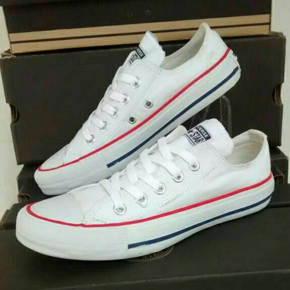 Supplier sepatu Allstar Classic Low Sepatu Sneakers Alstar Convers Pendek Warna PUTIH Bahan Canvas