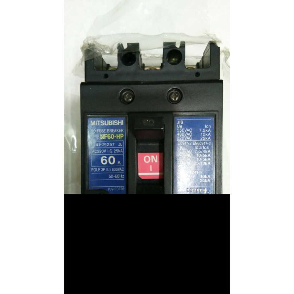 Jual Mccb No Fuse Breaker Nf Hp P A Mitsubishi Indonesia Shopee