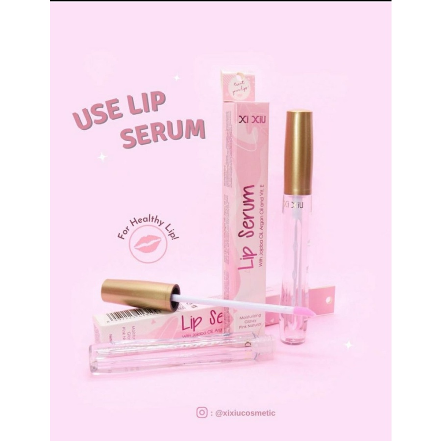 ✿ MADAME ✿ XI XIU LIP SERUM MOISTURIZING GLOSSY PINK NATURAL - SERUM BIBIR BPOM