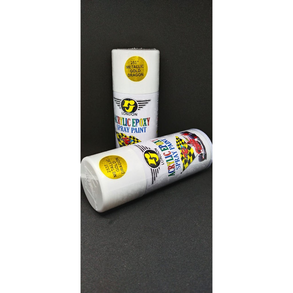 Pilok Pilox Cat Semprot RJ London Metallic Gold Dragon / Gold Metallic 150cc (2537)