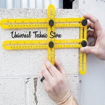 

Murah Pro Angle-Izer Ruler Measurement / Penggaris Multi 4 Sisi Hemat