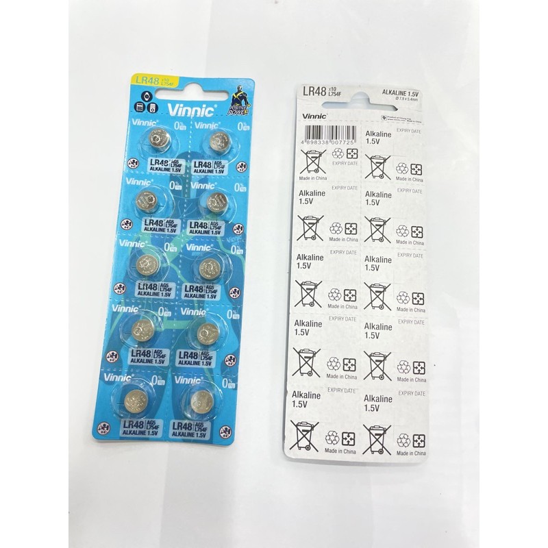 Baterai Vinnic AG5 LR 48 / LR48 L754F Hearing Aid Baterai bantu alat pendengaran Baterai Original