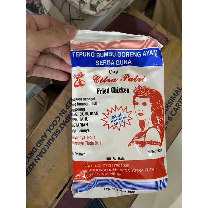 

Ds501D0 Tepung Bumbu Goreng Ayam Serbaguna Cap Citra Putri 250 Gr Gr0B1