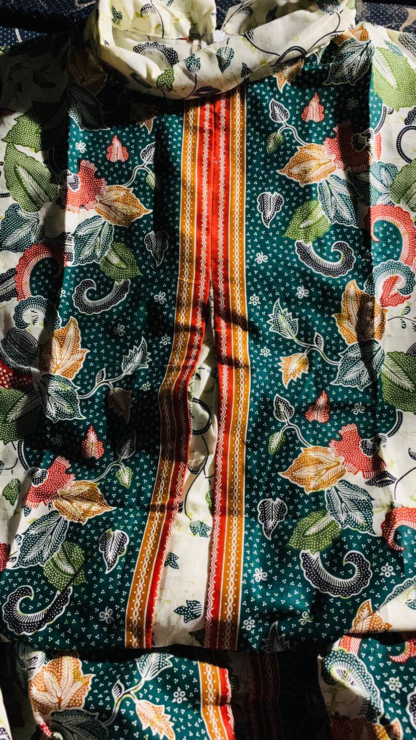 M-l-xl-xxl Batik Tunik Wanita Asj Sa Hrb026 Kenongo Pekalongan Sogan Tulis