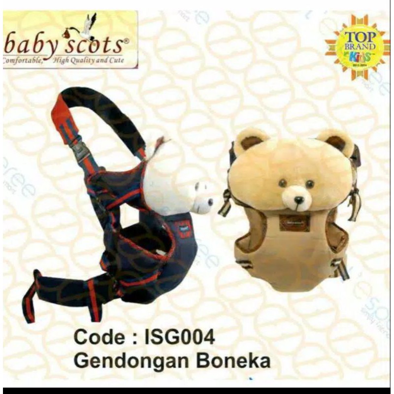 Gendongan depan Boneka Baby scots