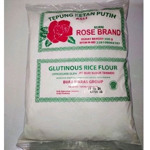 

Tepung Ketan Putih Rose Brand 500 gr