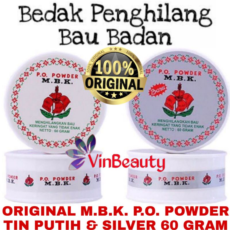 ORIGINAL MBK POWDER SUPER SILVER POT 60 GR / MBK POWDER BIASA POT 60 GR