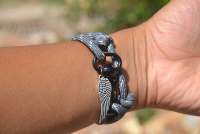 Gelang Kewkew Sayap Silver