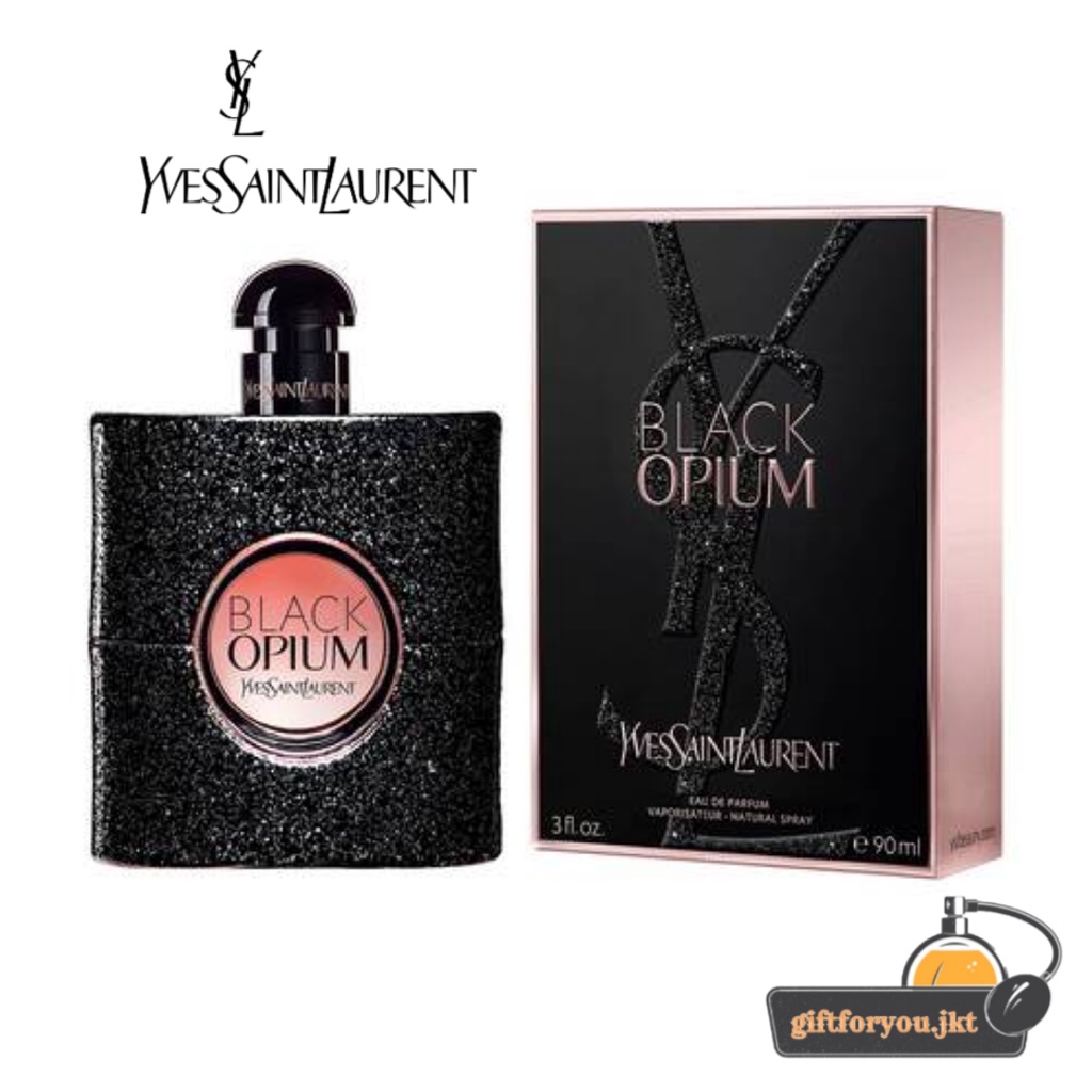 Parfum Wanita Black Opium Eau de Parfum EDP Woman Fragrance 90 ml Cewek Kecantikan Collection Koleks