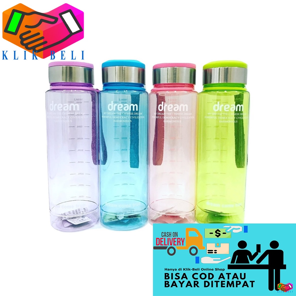 Botol Minum Dream / Botol Minum Sporty 1 liter / Botol Minum BPA FREE