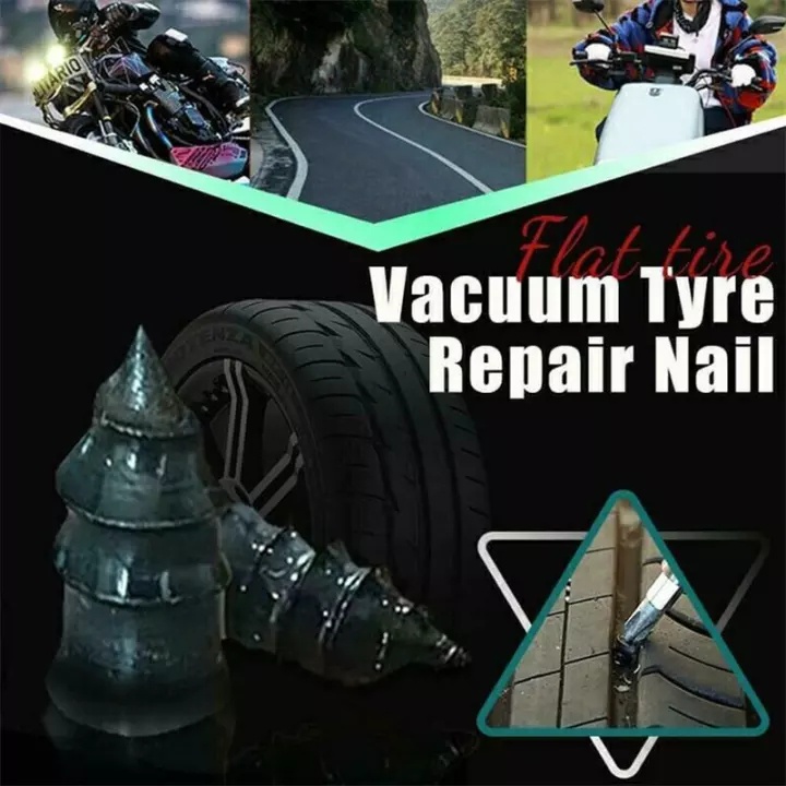 [Featured] [10 Pcs Vacuum Tyre Repair Rubber Nail For Car Motorcycle Bicycle ]