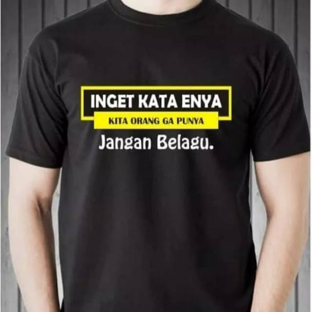 Kaos Betawi Inget Kata Enya Shopee Indonesia