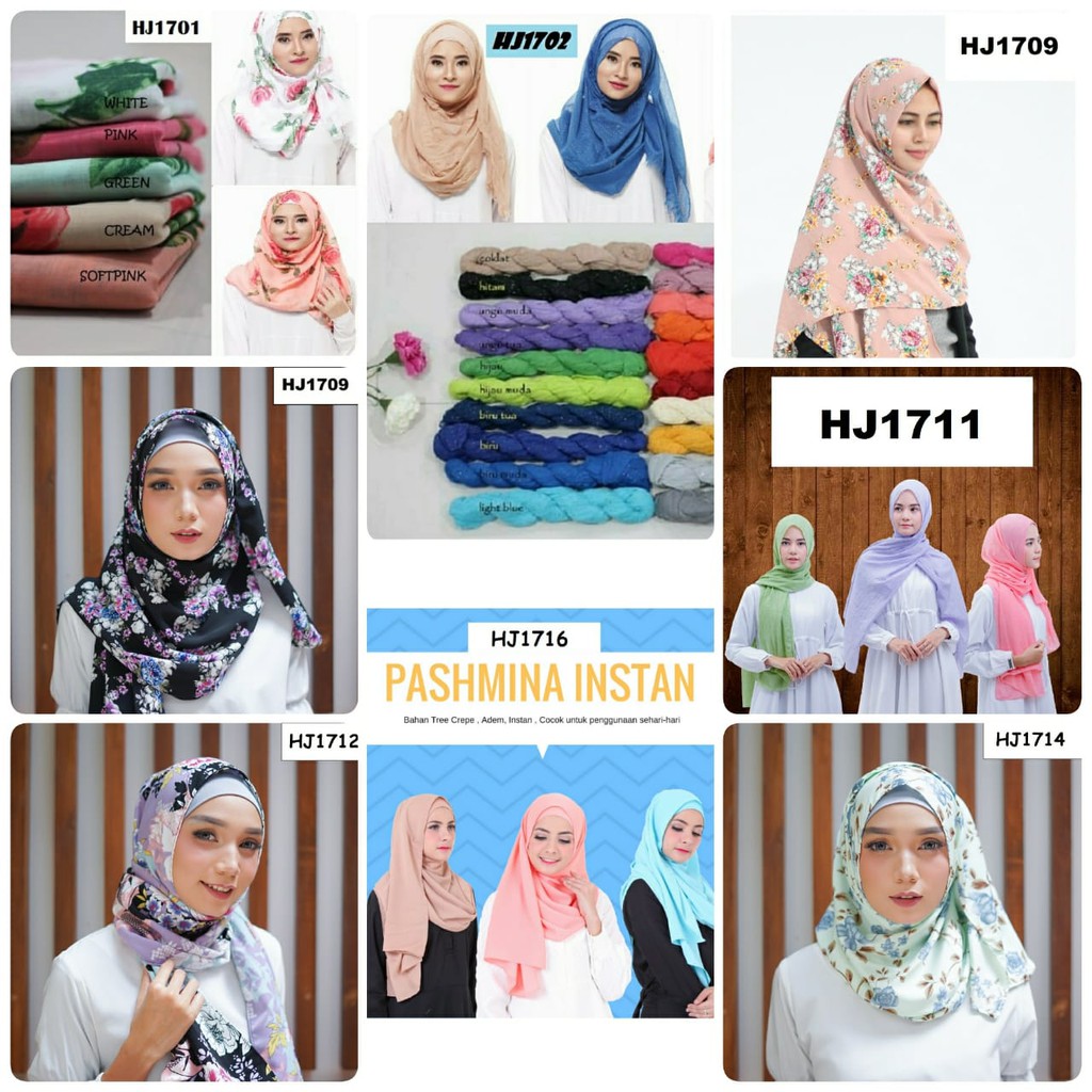 Minipetite | HIJAB 1 pcs hijab jilbab kerudung wanita dewasa Pashmina