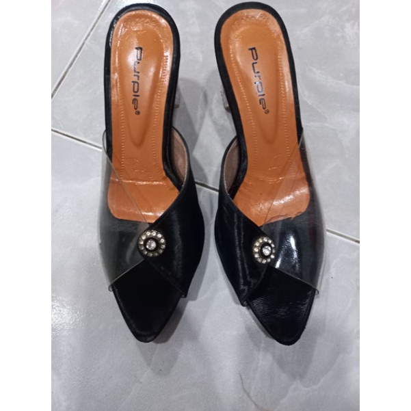 Preloved Sandal Pesta Wanita Size 38 Merk Purple
