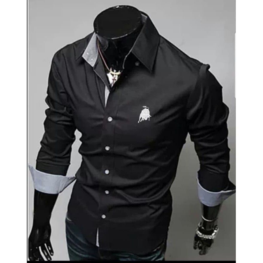 [KEMEJA LOMBORGHINI SC] Kemeja pria katun strecth varian warna
